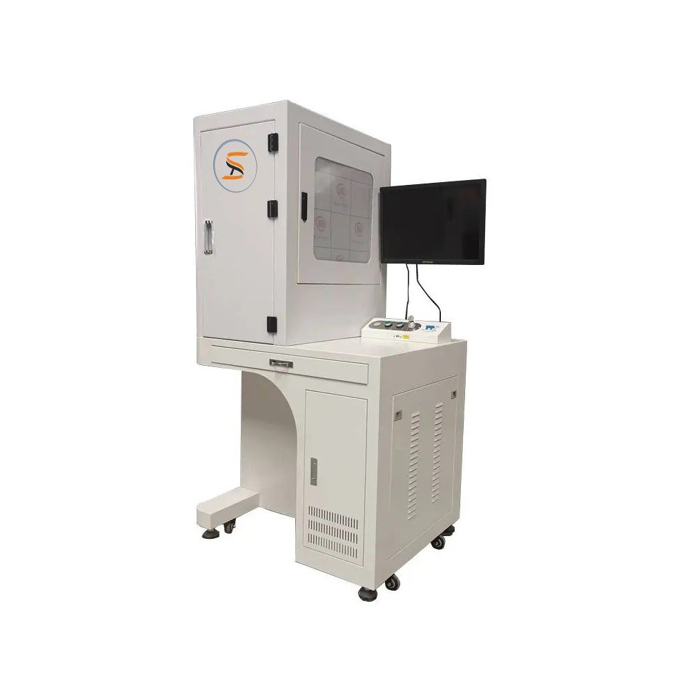 Semi-enclosed tabletop all-in-one laser marking machine